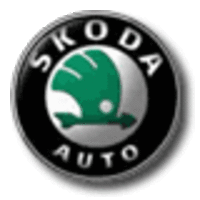 Das Unternehmenslogo von Skoda