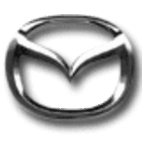 Das Unternehmenslogo von Mazda