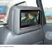 Ein Range Rover mit Kopfstützen-Monitor