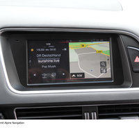 Das Navigationssystem des Mediacenters eines Audis