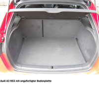 Der Kofferraum eines Audis